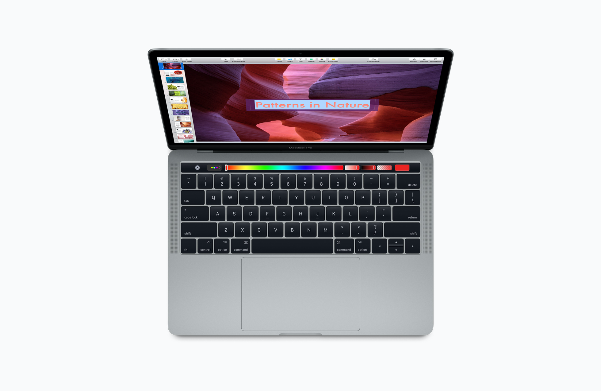 新 MacBook Pro 的 Touch Bar 没「消失」，只是变成了「刘海」的配图